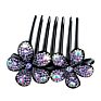 Elegant Double Flower Comb Hairpin Women Hair Clip Accessories Clips Hair