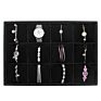Elegant Luxury Velvet Jewelry Bracelet Bangle Watch Tray Display with Pillow Cushion