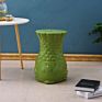 Elephant or Owl Animal Shaped Ceramic Flower Stand/Shoe Changing/Dressing Drum Stool Living Room/Bedroom/Entrance Modern Stooln