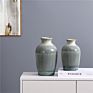 Embossed Surface Design Home Good Ceramic Modern Luxury Style Table Top Decor Flowers Vase