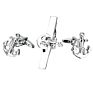 Gold plated cufflink
