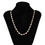 European and American Popular Simple Single-Layer Pig Nose Buckle Geometric Hollow Gold Necklace