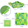 Eva Foam Puzzle Mat Baby Play Mat with Shape Match Cute Animal Fence and Floor Foam Tiles