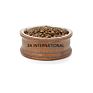 Fancy Dog Bowl Mesh Cutting Designer Copper Stand with Steel Feeding Cup Pet Tub for Pet Animals Feeding Pet Bowls