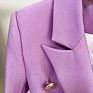 Fancy Purple Formal Office Designers Stylish High Street Ladies Button Women's Suit Coats