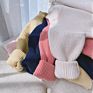 Fashionable Unisex Solid Color Soft Kids Sweater Autumn Cotton Chunky Knitted Child Newborn Baby Clothes for Boy Girl