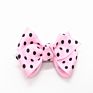 Favor Ribbon Dots Pattern Grosgrain Hair Bows with Clips for Girls Beauty Decoration