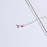 Flamingo 925 Sterling Silver Choker Dainty Necklace, Birds Choker Necklace