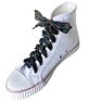 Flat Plaid Cotton Shoelaces Female 2.5 Cm Wide Ribbon Shoe Lace for Boot Sneaker 120 Cm