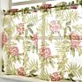 Floral Kitchen Curtains Set Short Windows Ready Made Sheer Curtains 3- Piece Kitchen Curtain Tier & Valance Set