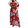 Floral Print off Shoulder a Line Bodycon Dress for Women
