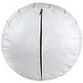 Flourish Chinese Suppliers round White Leather Ottoman Moroccan Pouf