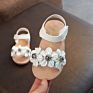 Flower Girls Sandals Baby Kids Hook Princess Beach Shoes Children's Sandals for Girl Shoes Sandalia Infantil