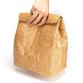 Foldable Top Eco Reusable Waterproof Insulated Freezable Brown Tyvek Colored Paper Lunch Bags for Women Man