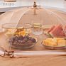 Food Cover Hygiene Grid Umbrella Style Food Table Dish Cover Barbecue Picnic Folded Kitchenware Cooking Meal Mesh Food Covers