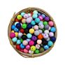Food Grade Letter Baby Teether Teething Kids Bracelets Chew Silicone Beads 12Mm