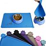 Food Grade Silicone Pet Food Mat ,Silicone Feeding Pet Cooling Mat
