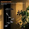 For Decoration Outdoor Led Waterproof or Outdoor Garden/Patio Decoration Gifts Solar String Lights Dragonfly Wind Chimes