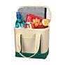 For Women and School Kids Zipper Thermal Cooler Tote Insulated Canvas Lunch Bag
