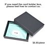 Free Sample Tiding Women Color Saffiano Leather Card Holder Slim Credit Cardholder Wallet