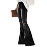 Fringe Jeans Trousers Femme Pantalones High Waist Bell Bottom Denim Jeans Pant Women