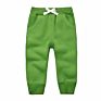 Full Coustomized Kids Jogger Pants Casual Stretch Sports Kids Clothing Plain Solid Trousers