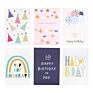 Funny Assorted Greeting Cards, Printing Blank Boxes Set Happy Birthday Card with Envelopes