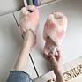 Fur Slippers House Slippers Womens Fur Ladies Fluffy Slippers Slides Sandals Female Shoes