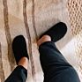 Furry Loafer Mules Plush Slippers Slide Sandals for Women Fluffy Fuzzy Mocs Sandal Shoes Ladies Slippers Faux Fur Sandal