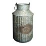Galvanized Planter Super Fine Handmade Milk Can Classic Indian Stylish Designer Flower Holder