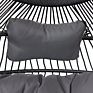 Garden Rattan Adult Hanging Egg Swing Chair All Weather Courtyard Patio Outdoor Furniture Hanging Chair