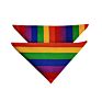 Gay Pride Rainbow Bandanas Cotton Hand Kerchief Rainbow Stripe Square Scarf Bandana