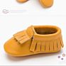 Genuine Leather Tassel Baby Shoes Moccasins Slip on Infant Shoes