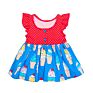 Girl Kids Clothing Cotton Skirt Ice-Cream Printing Sleeveless Dress Baby Party