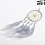 Girl's heart Japanese crystal beads feather car dream catcher
