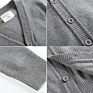 Girl's Long Sleeve Jacket Children's Sweater Cardigan Parent Dress Zhongda Children's Knitted Cardigan Boys a Generation of Hair