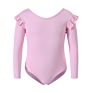 Girls Long Sleeves Supplex Ballet Leotards Training Danc Ewear Dance Leotards Gymnastics