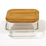 Glass Food Storage Container Bamboo Lid Food Container