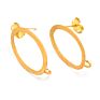 Gold Plated Earwire Jewelry Components