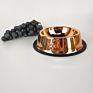 Gold Rose Copper Pet Bowls Stainless Steel Copper Dog Bowl