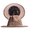 Golden Velvet Lady Designer Customized Party Cap Felt Women Stylish Suede Fedora Caps Hats