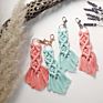 Goods Handmade Bag Accessories Rope Tassels Cotton Thread Weave Boho Macrame Keychain