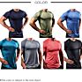 Gym Clothing T-Shirt Mens Tops Bodybuilding Fitness Muscle Showing Compressed Tight Fit Design Gym Wear Men's Shirts