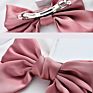 Hair Barrette Girls Satin Fabric Multi Color Hair Bow with Clip