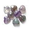 natural fluorite crystal heart