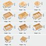 Handmade Bamboo Bathroom Accessories Different Shapes and Sizes Bamboo Soap Box