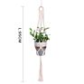 Handmade Boho Home Indoor& Outdoor Handmade Cotton Rope Wall Decor Hanging Basket Macrame Plant Hanger