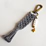 Handmade Boho Love Letter Charm Rope Tassels Braided Macrame Keychain for Car Key Holder