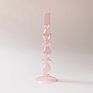 Handmade European Vintage Tall Bubble Glass Candlestick for Home Wedding Candle Holder Rod Wax Candelabrum Gift