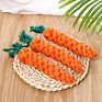 Handmade Knit Molar Jouet Pour Chien Cotton Rope Carrot Cotton Pet Rope Durable Chew Toy for Pets